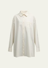 THE ROW Moon Oversize Button-Front Shirt