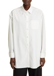 The Row Moon Relaxed Fit Cotton Button-Up Shirt