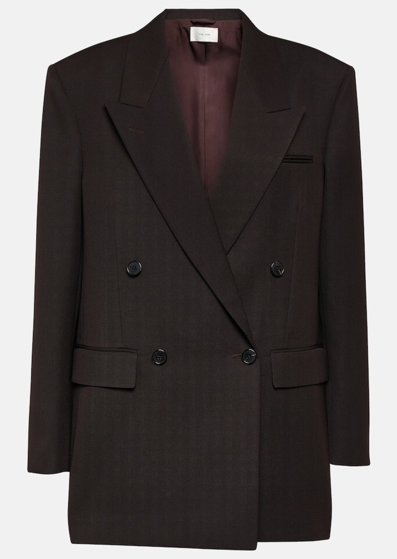 The Row Myriam double-breasted wool blazer