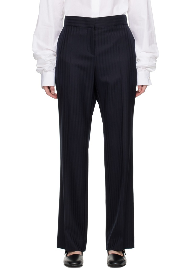 The Row Navy Baer Trousers