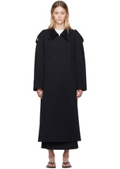 The Row Navy Denver Trench Coat