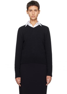The Row Navy Enrica Sweater
