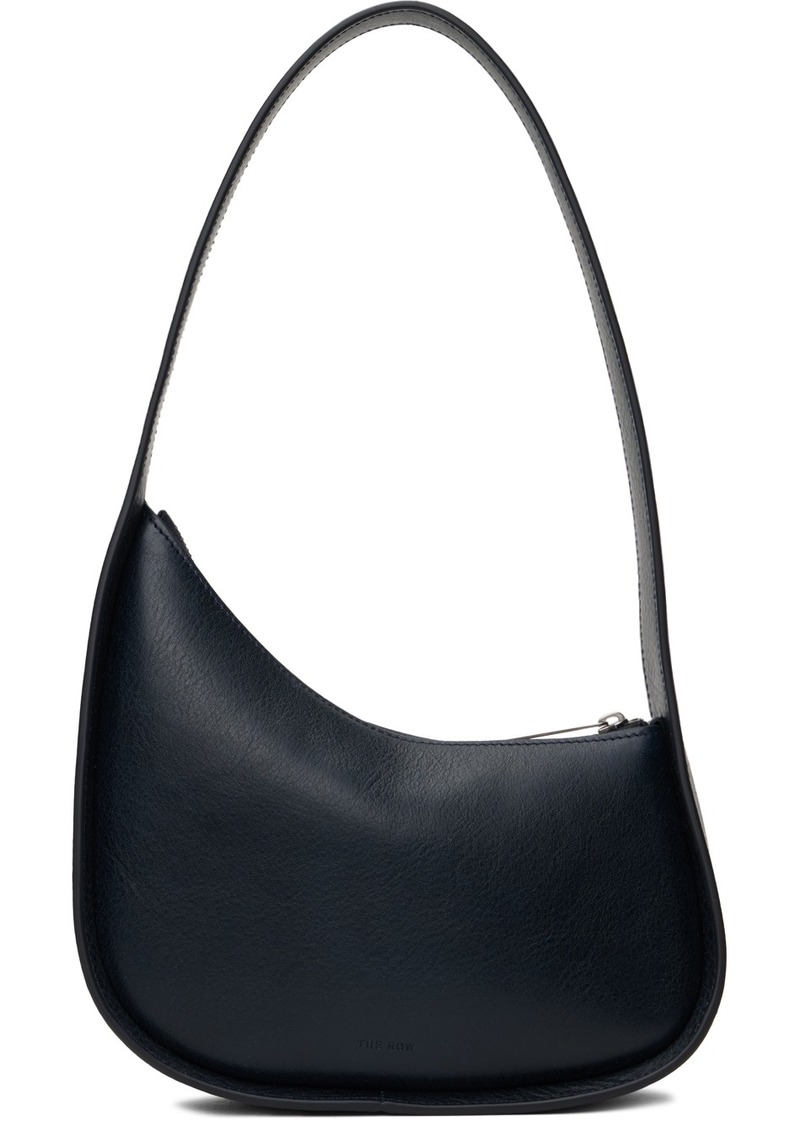 The Row Navy Half Moon Bag