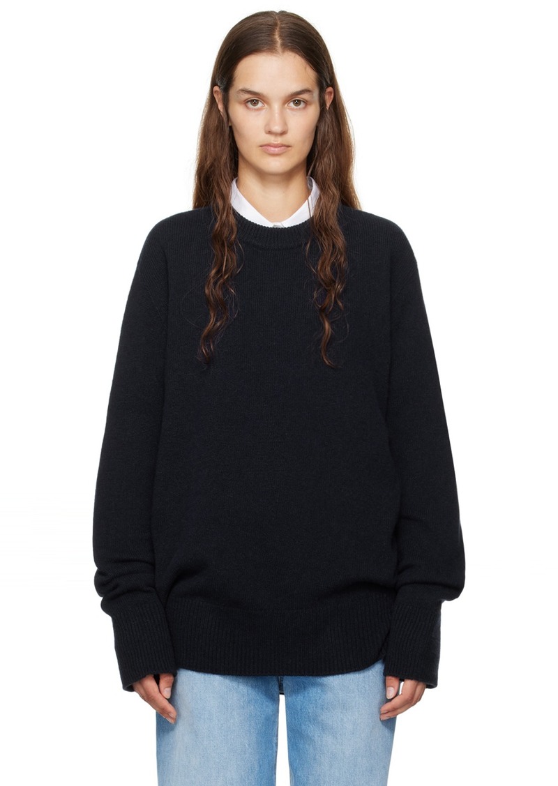 The Row Navy Sibem Sweater