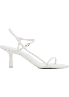 The Row Off-White Bare Heeled Sandals