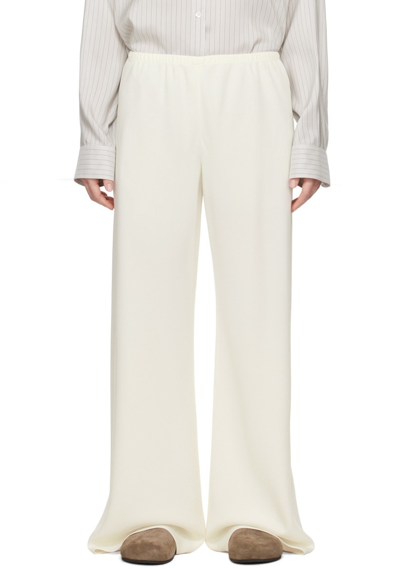 The Row Off-White Gala Trousers
