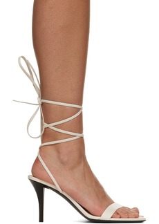 The Row Off-White Maud Heeled Sandals