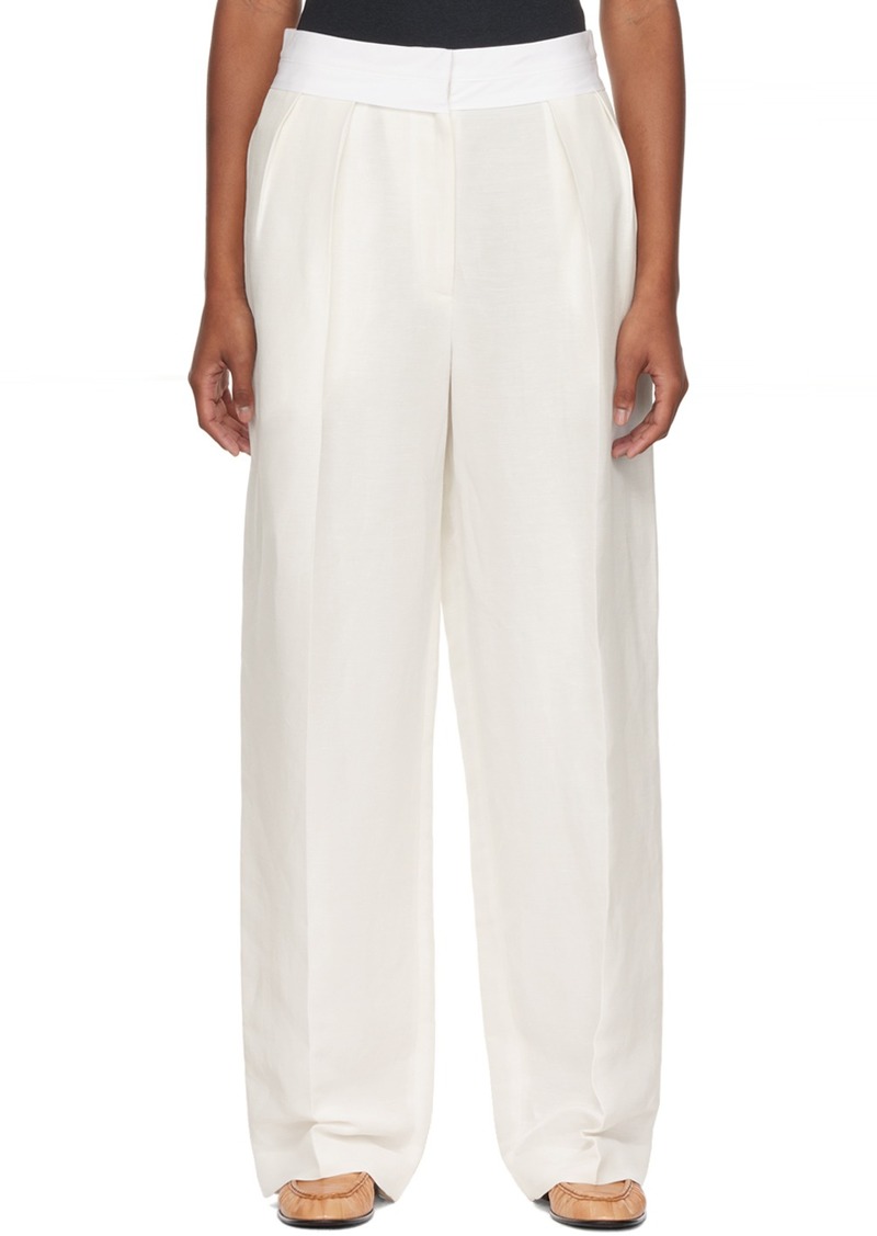 The Row Off-White Milla Trousers