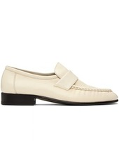 The Row Off-White Soft Loafers