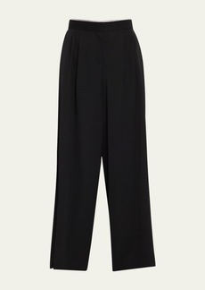 THE ROW Paras Pleated Wide-Leg Pants
