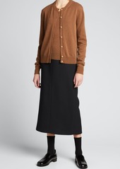 THE ROW Pol Midi Wool/Silk Skirt