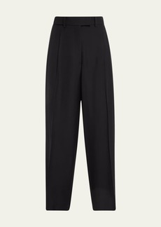 THE ROW Roan Pleated Wide-Leg Trousers