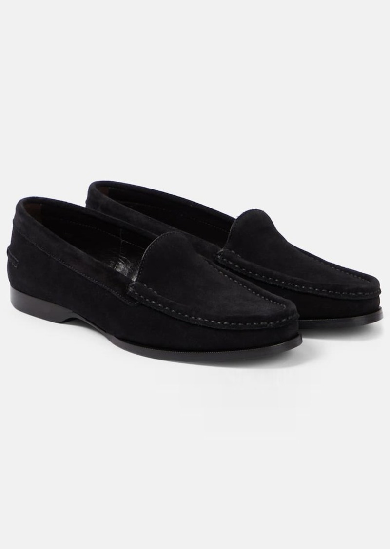 The Row Ruth suede loafers