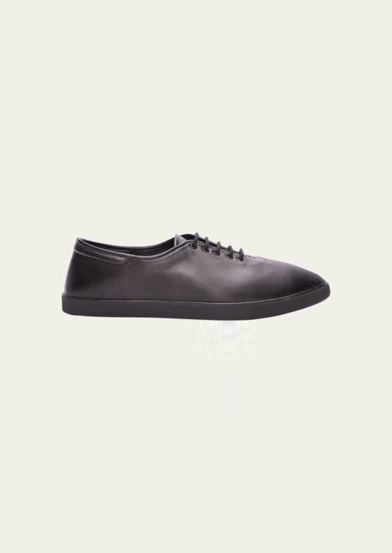 THE ROW Sam Leather Tennis Sneakers