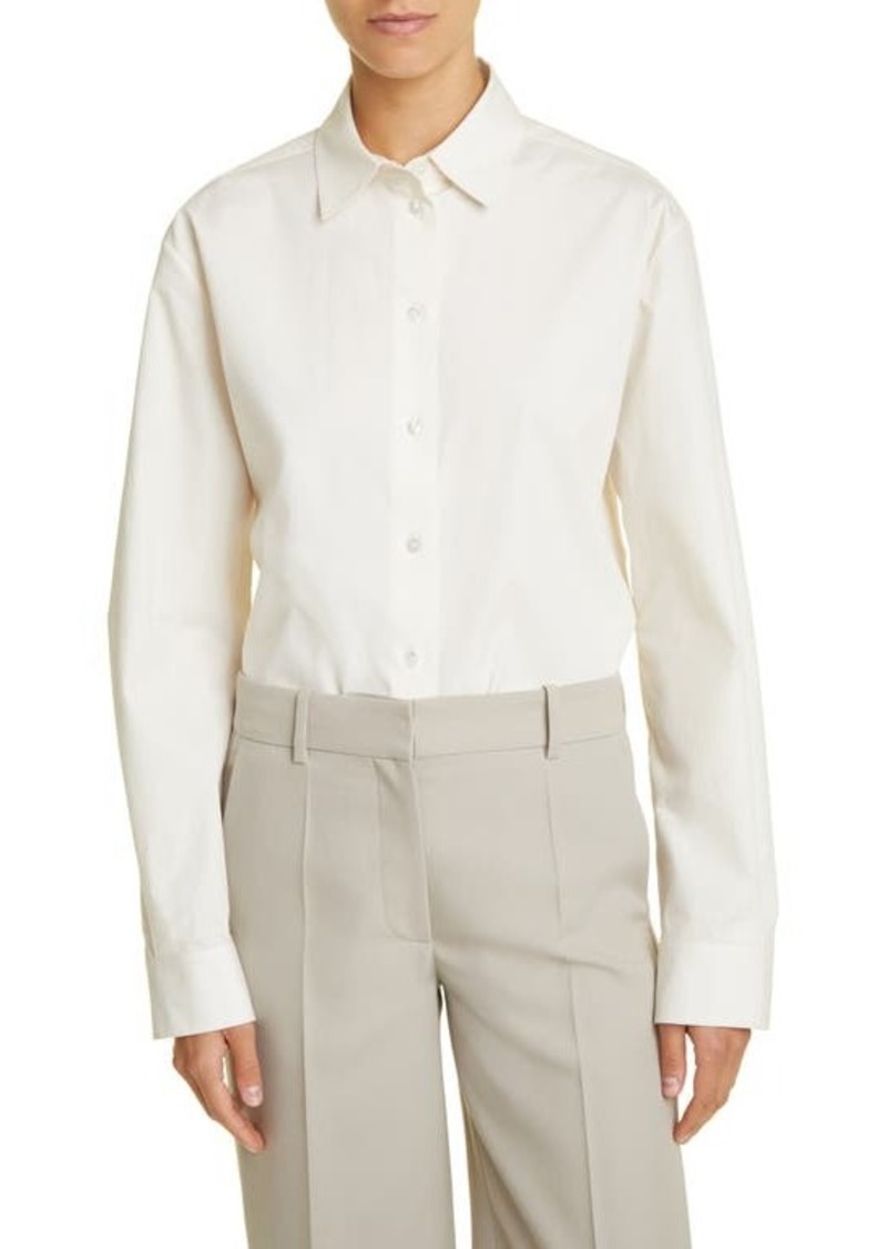 The Row Sisilia Oversize Cotton Button-Up Shirt