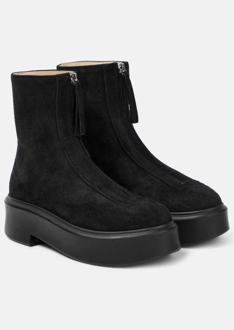The Row Suede ankle boots