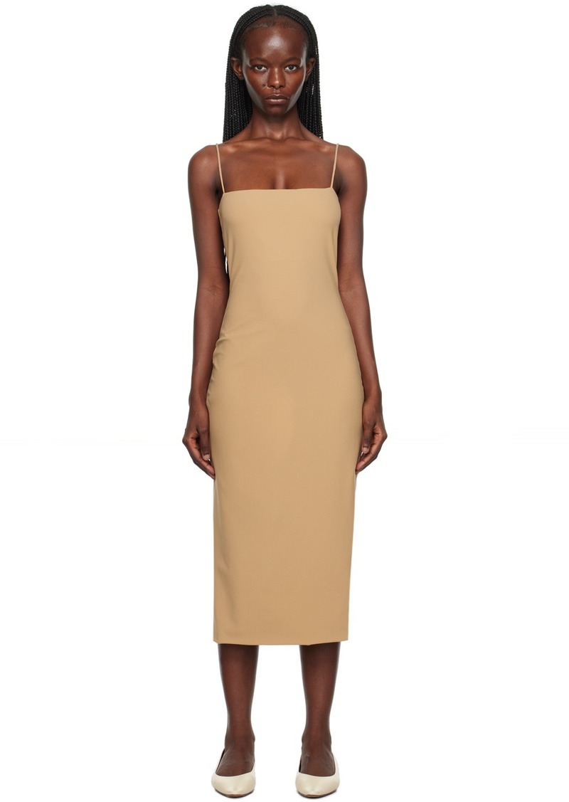 The Row Tan Haku Midi Dress