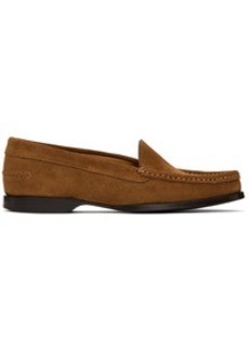 The Row Tan Ruth Loafers