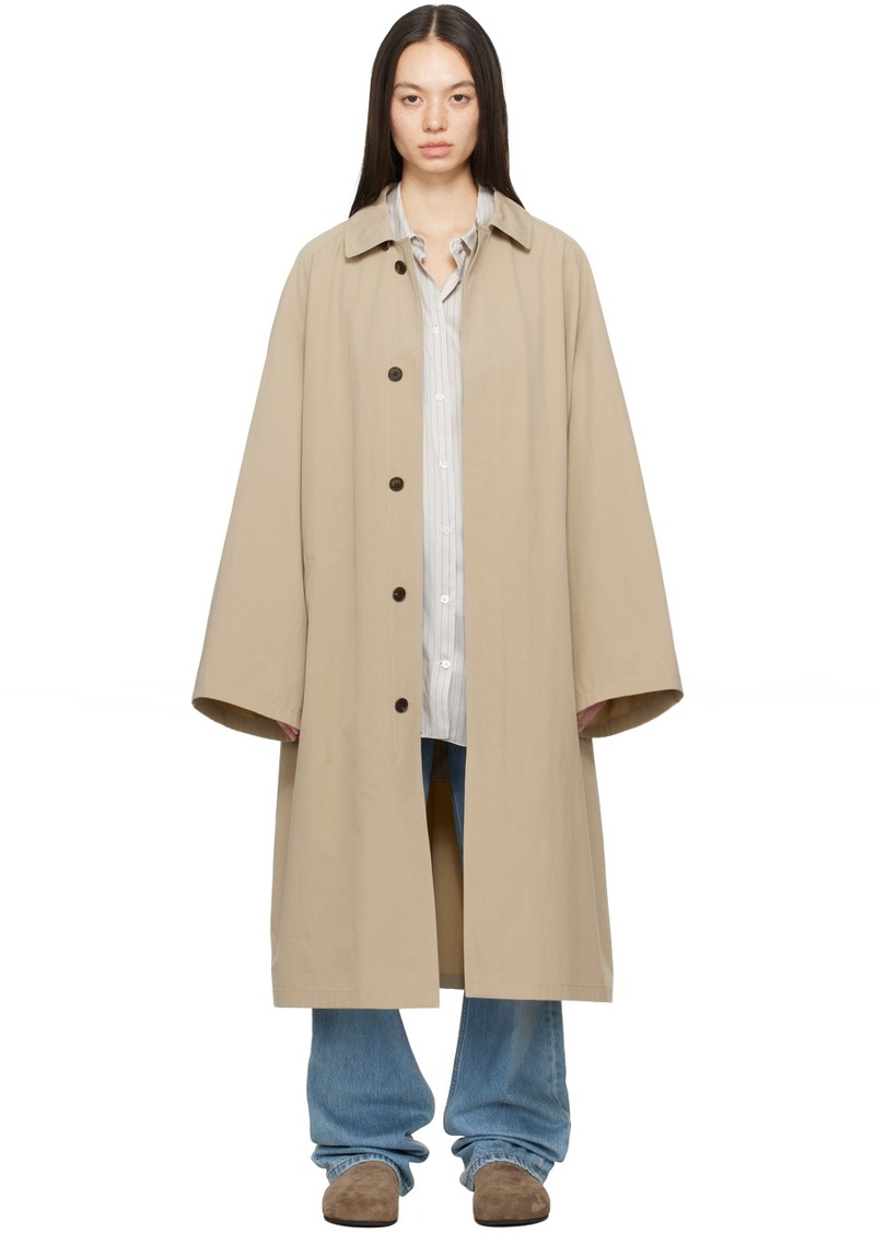 The Row Taupe Flemming Trench Coat