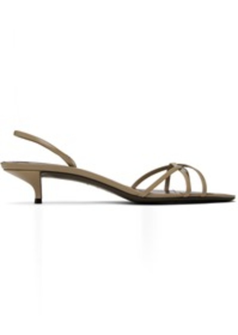 The Row Taupe Harlow 35 Heeled Sandals