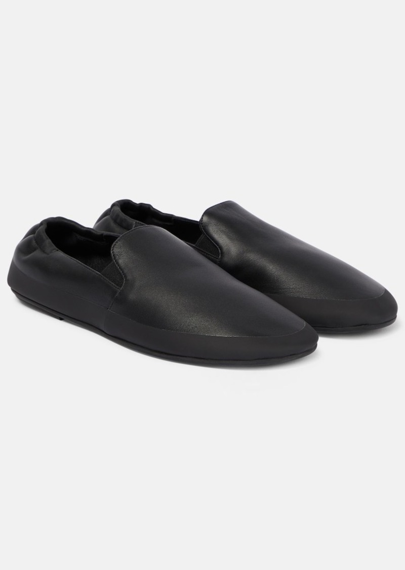 The Row Tech leather loafers