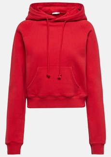 The Row Timmi cropped cotton-blend jersey hoodie