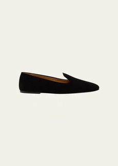 THE ROW Tippi Suede Leather Loafers