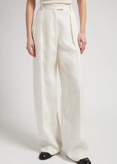 The Row Tonnie Tailored Linen Pants