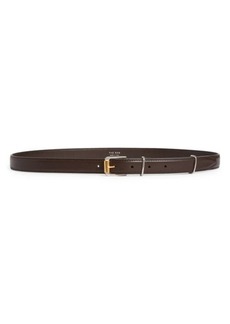 The Row Two-Tone Buckle Leather Belt