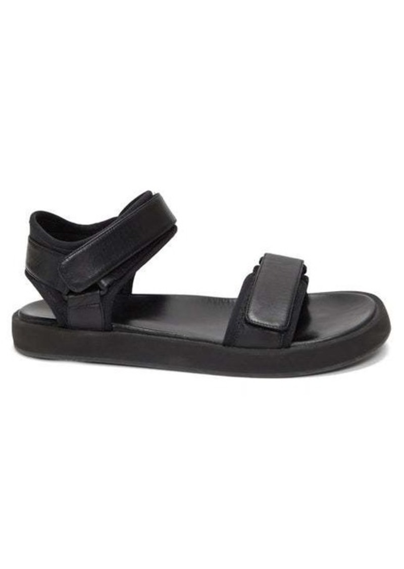 The Row Velcro-strap leather sandals