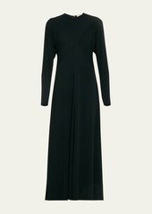 THE ROW Venusia Long-Sleeve A-Line Maxi Dress