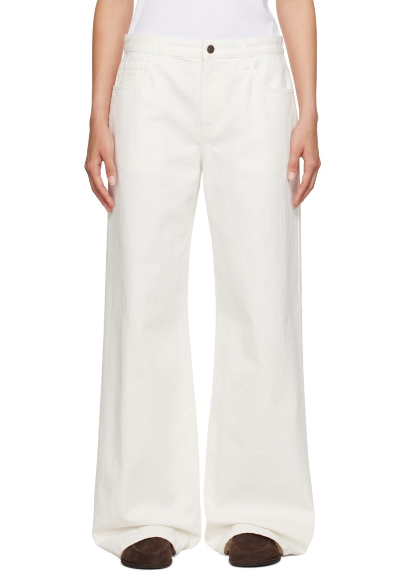 The Row White Eglitta Jeans