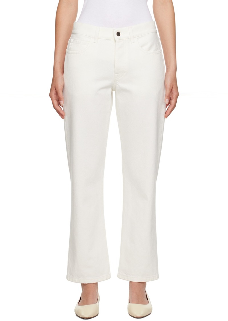 The Row White Goldin Jeans