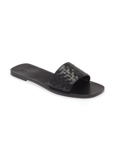 The Row Woven Leather Slide Sandal