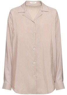 The Row Valene Silk Satin Shirt