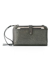 The Sak Iris Leather Smartphone Convertible Crossbody Wallet - Slate Leaf