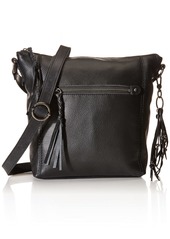 The Sak Ashland Crossbody Bag in Leather Spacious Purse with Adjustable Strap & Fringe Accent Handcrafted & Sustainably-Made