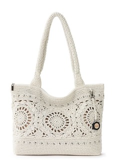 The Sak Crafted Classics Tote Bag - Hand Crochet Women's Purse For Everyday Travel Beach Bag - Carryall Shoulder Bag Straps -