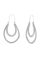 The Sak Silver-Tone U Shape Hoop Earrings