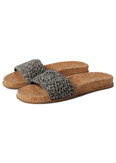 The SAK Women's Mendocino Slide Crochet Slip On Sandals Summer Open Toe Shoes Black
