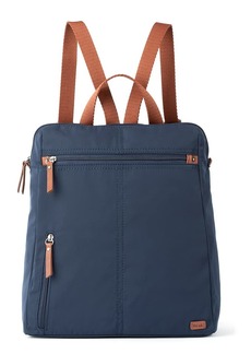 The Sak Women's Recycled Esperato Backpack in Nylon Spacious Bag with Adjustable Back Strap Navy II