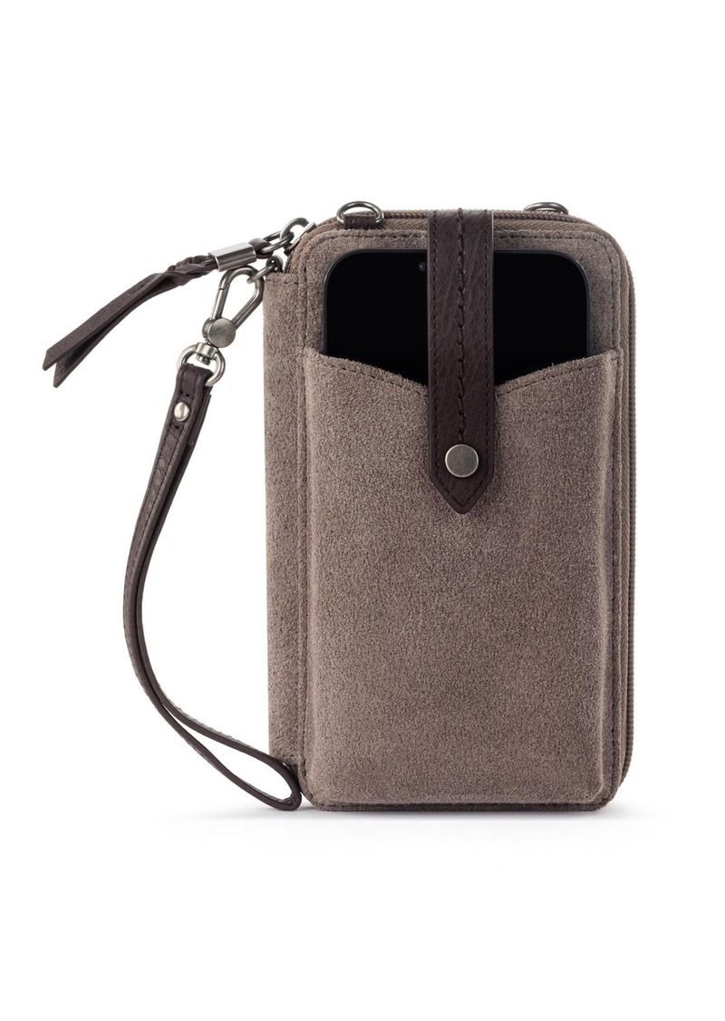 The Sak Women's Silverlake Leather Convertible Smartphone Crossbody Bag - Mushroom Suede