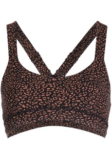 The Upside Leo Dance leopard-print bra