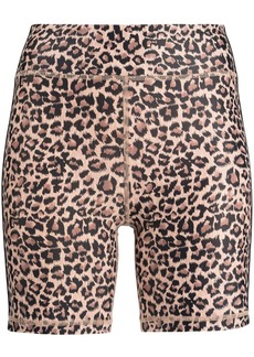 The Upside Ryker leopard-print cycling shorts