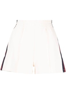 The Upside stripe-detail cotton shorts