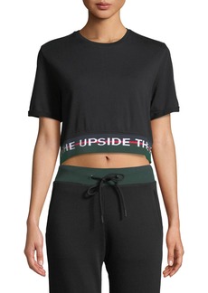 The Upside Creed Crewneck Short-Sleeve Cropped Tee