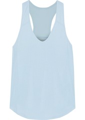 The Upside Woman Lilo Perforated Stretch-jersey Tank Sky Blue