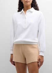The Upside Zinnia Elle Terry Cloth Polo Shirt 