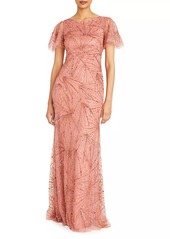 Theia Esther Bead-Embellished Gown