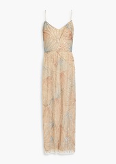 Theia - Embellished tulle gown - Neutral - US 4